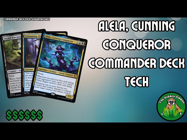 mtg alela commander deck Faeries - EDH Proxy The Gathering artwork Alela, Cunning Conqueror Faerie tribal