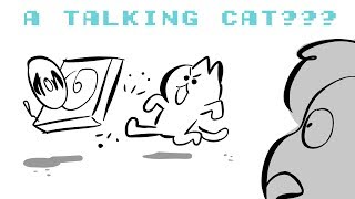 a talking cat???