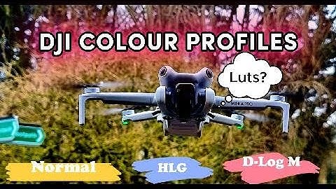 DJI Colour Profiles, Normal, HLG, D-Log M (LUT Download)