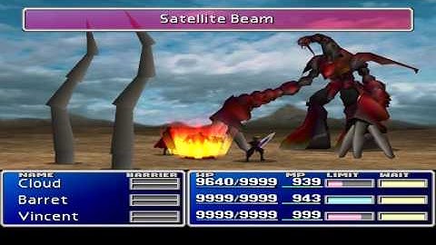 FF7 - Taking on RUBY Weapon for first time. No Knights of the Round materia