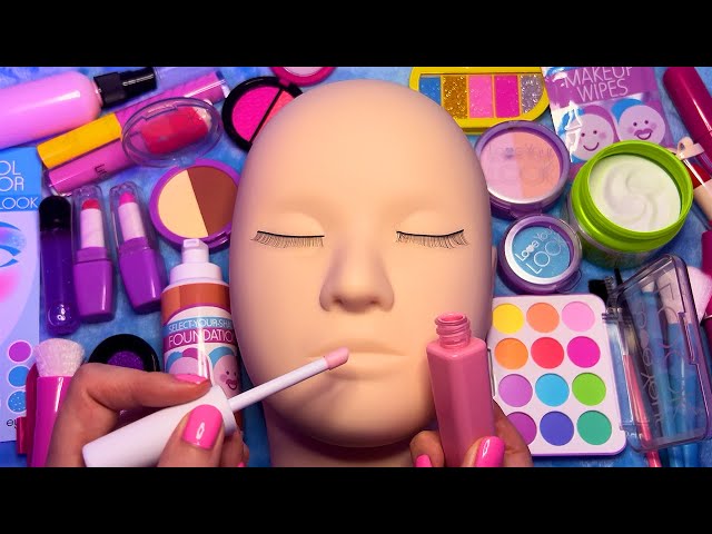 ASMR Fake Makeup on Mannequin (Whispered) class=