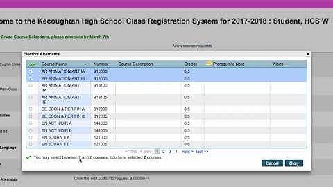 PowerSchool Online Course Registration