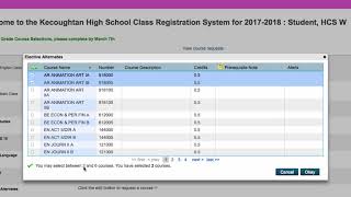 PowerSchool Online Course Registration screenshot 1