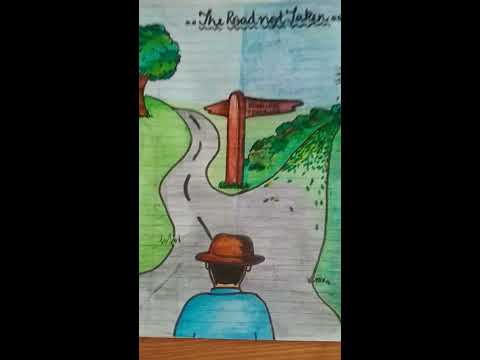 Top more than 76 drawing the road not taken - xkldase.edu.vn
