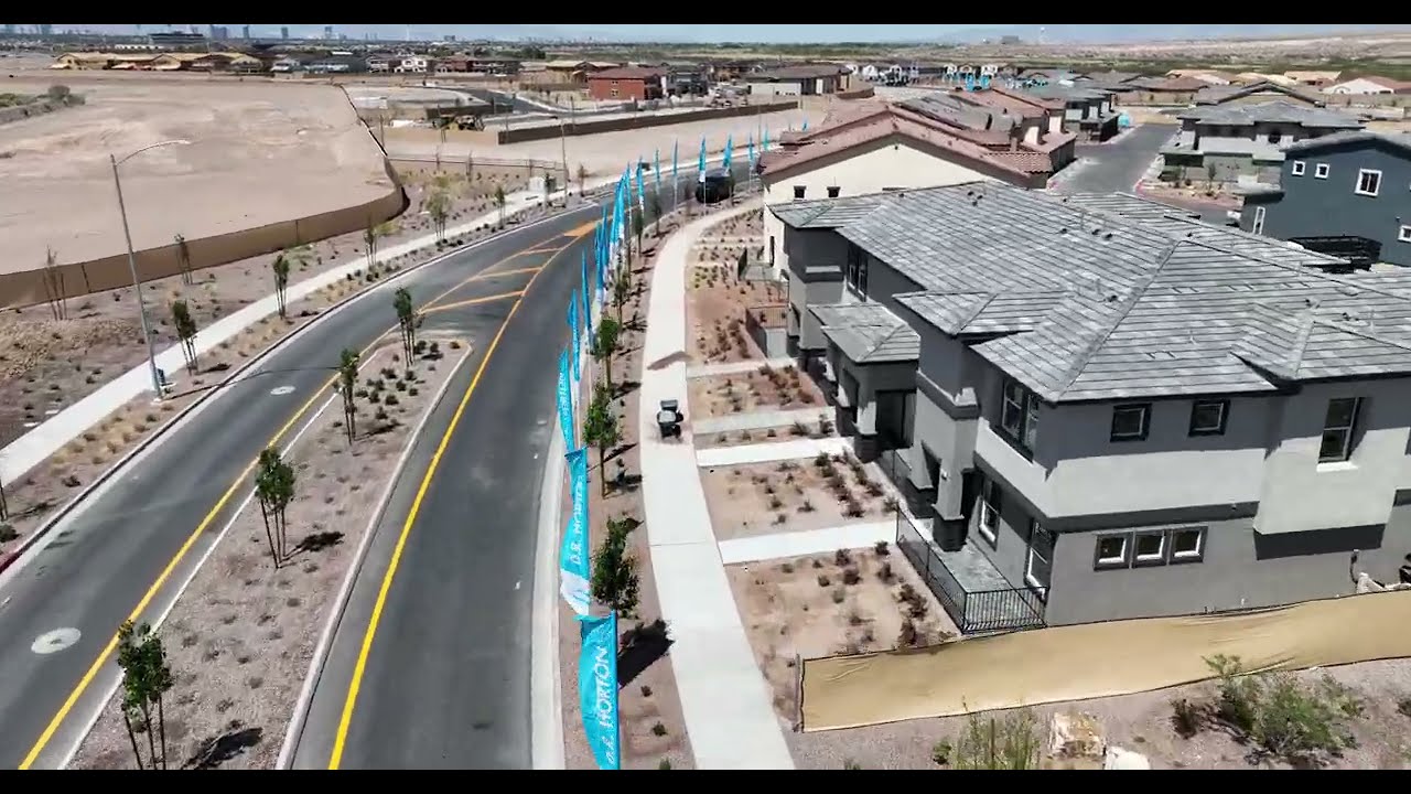 D.R. Horton Unveils Fifth Cadence Neighborhood 5.1k Drone Stock Footage