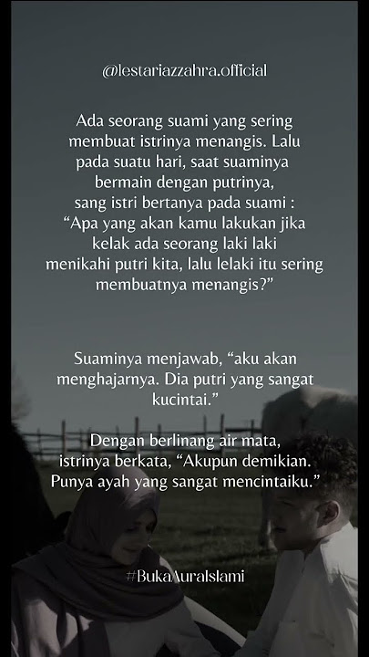 Kisah suami yang sering membuat istri menangis #suamiistri #suamiku #dzalim