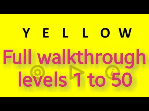 Yellow (game) levels 1- 50 by Bart Bonte solution walkthrough