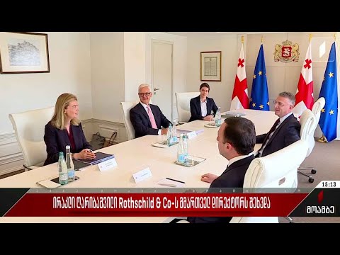 ირაკლი ღარიბაშვილი Rothschild \u0026 Co-ს მმართველ დირექტორს შეხვდა