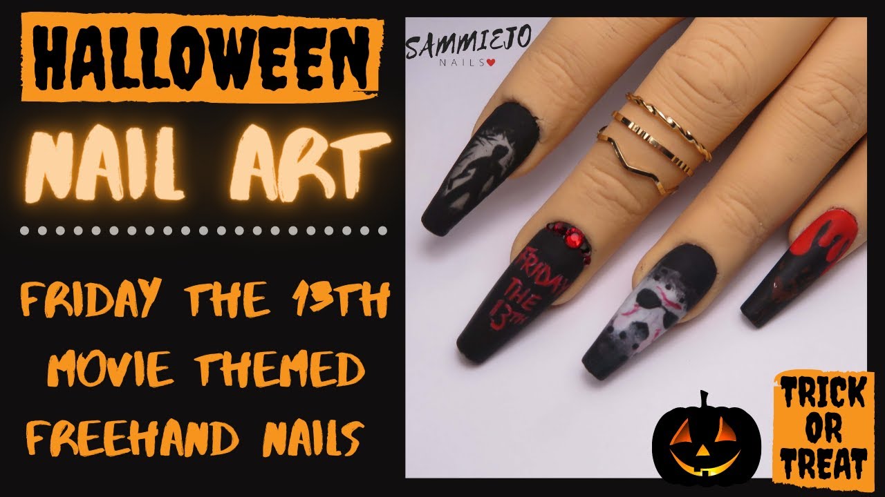 5. "Friday the 13th" Nail Art - wide 8