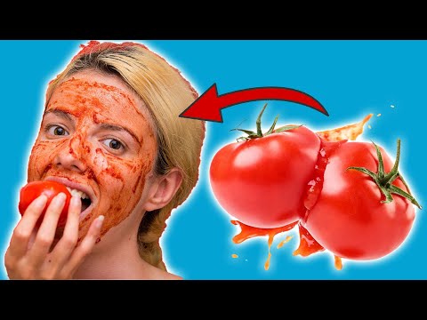 Video: Wie Man Eine Tomate Reibt