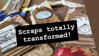 TAGS on BELLY BANDS on tiny scrappy notebooks ~ #junkjournals