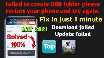 Failed to create OBB folder TapTap, problem solved 2021 | PUBG KR version Obb folder creation error