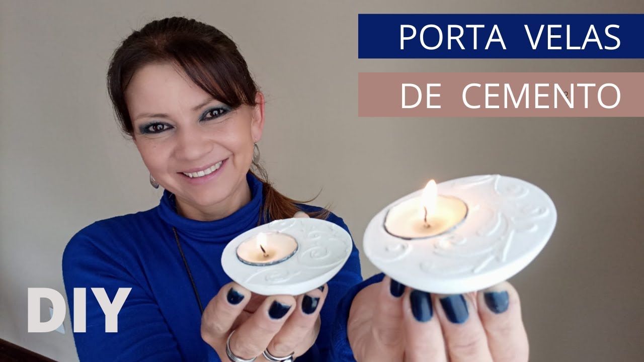 TUTORIAL PDF: Porta velas concreto – La Purpurina