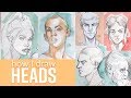 I drew 100 HEADS in 10 DAYS - How I Draw Heads