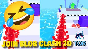 Join Blob Clash 3D All Levels TOR Gameplay (iOS,Android) | Level 21-25 😂