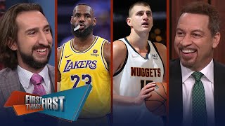 FIRST THING FIRST | Nick Wright \& Broussard reacts to Lakers can lose to Pelicans  to avoid Nuggets