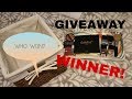 GIVEAWAY WINNER ANNOUNCEMENT!