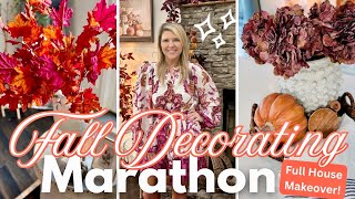 🍂Ultimate Fall Decorating Marathon | Whole House Transformation with Autumn Vibes!🍁