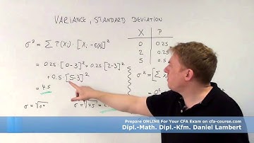 cfa variance and standard deviation - cfa-course.com