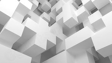 [VJ LOOP] Business Cube Simple Abstract White [4K]