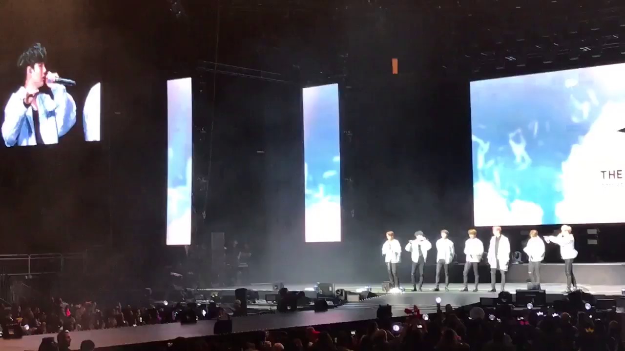 [170323] Fancam BTS The Wings Tour in Newark Talk (Speaking English) - YouTube
