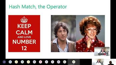 Hash Match, the Operator - Part 1