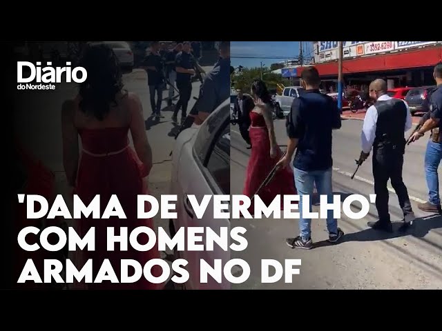 Quem é Dilma, a dama de vermelho escoltada por homens com fuzis no DF