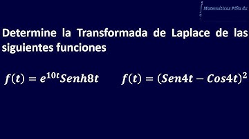 Transformada de Laplace usando formulario 3