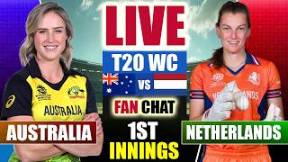 🔴LIVE: AUS-W vs NED-W, T20 World Cup Match | Australia Women vs Netherlands Women Live | Match Today screenshot 1