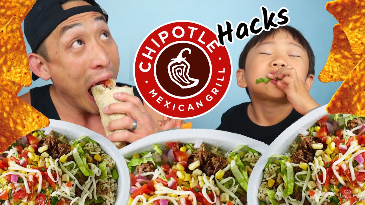 Mukbang CHIPOTLE + NEW CHIPOTLE HACK!! YouTube