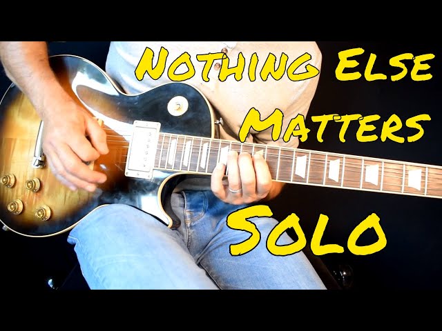 Metallica - Nothing Else Matters solo cover class=