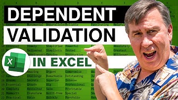 Excel - How to Set up Dependent Validation in Excel - Episode 383