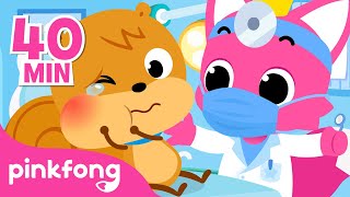 I Have a Toothache!  | Hospital Play | +Compilation | Pinkfong Songs for Children