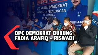 DPC Demokrat Dukung Fadia Arafiq - Riswadi