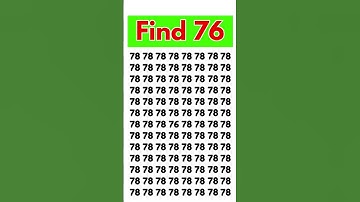 find one different number #shorts #quiz #maths