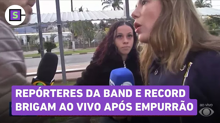 Band reporter pushes colleague from Record live and Gottino from Cidade Alerta reacts: 'Cowardice'