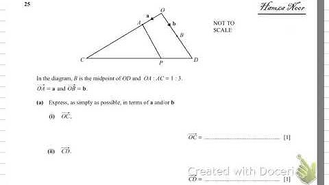O levels Maths 4024 |  Vectors | Past Paper Questions Lecture #2