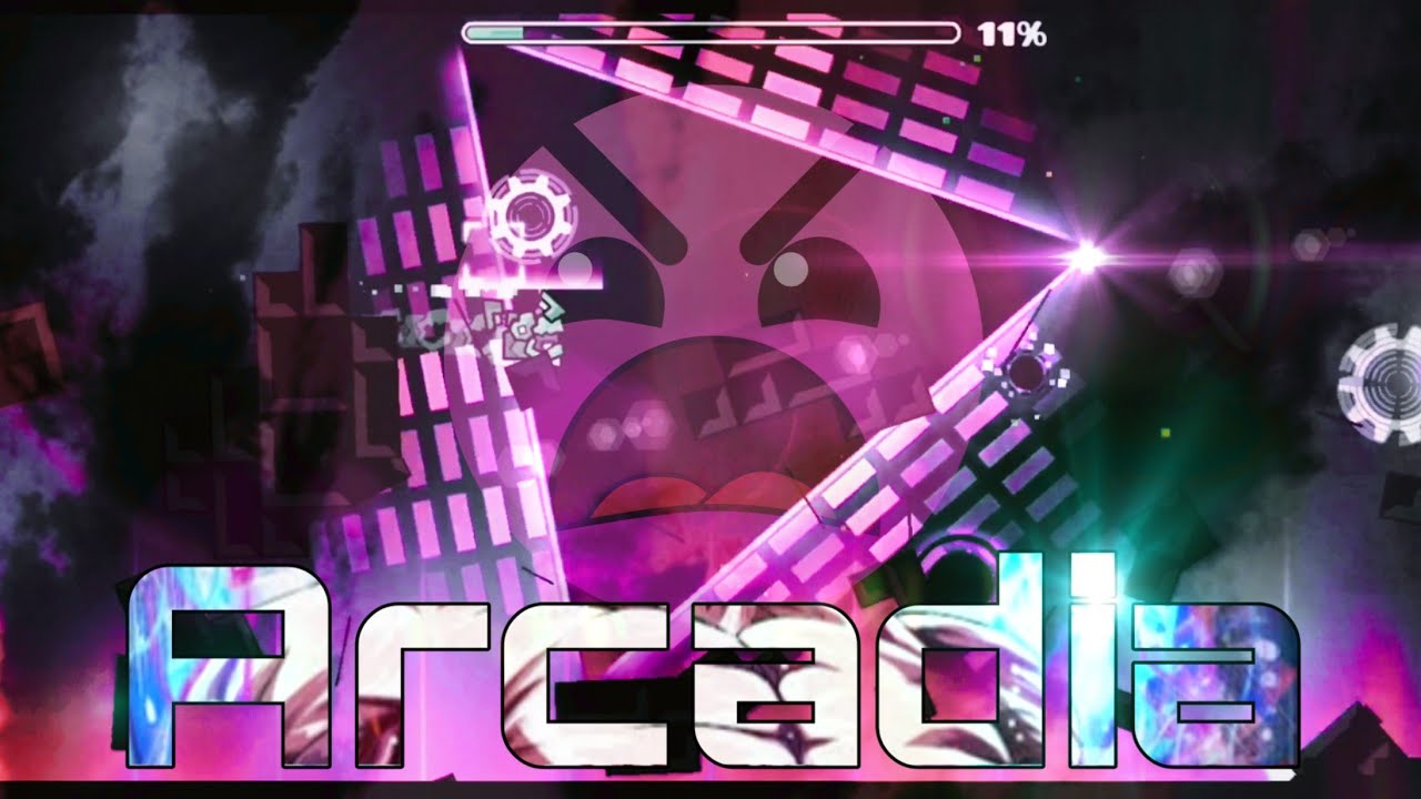 Arcadia 100% By CodeNate (Insane 8 Trellas) - Geometry Dash 2.1