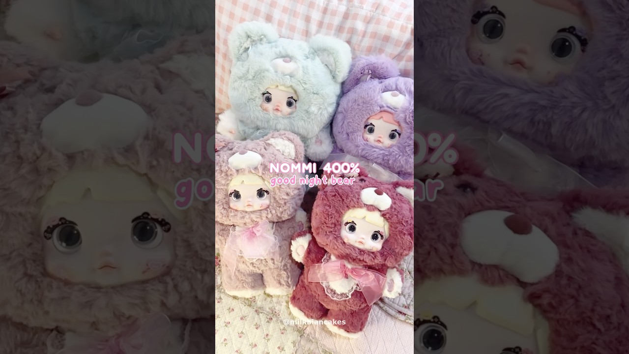 unboxing nommi good night bear 400% 🧸☁️✨ #nommi #blindbox