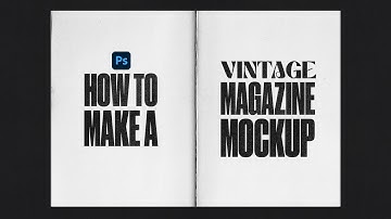 HOW TO MAKE A VINTAGE MAGAZINE MOCKUP ON PHOTOSHOP!