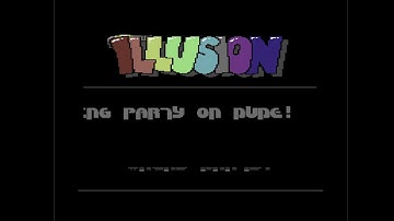 C64 Crack Intro: Illusion Intro (Tracer) 1990!