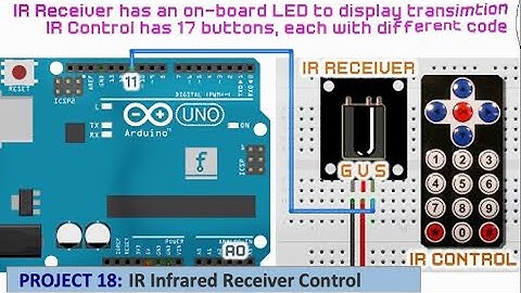ARDUINO PROJECT 18: IR Infrared Receiver Control