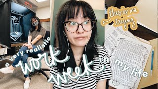 a very *realistic* WORK WEEK IN MY LIFE as an archivist | working on habits + feeling overwhelmed