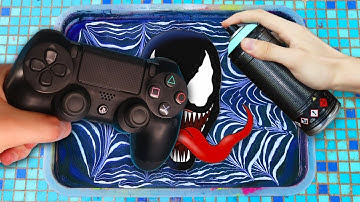 HYDRO Dipping PS4 CONTROLLER !! (VENOM Custom) 🎨
