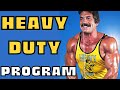 Mike mentzer best hit heavy duty workout program for naturals