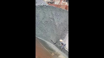 Ship unloading phosphate rock sequel #original video #Sand ship transportation #Self-dumping ship w