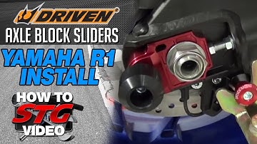 How to install Driven Axel Block Sliders on a 15-17 Yamaha YZF-R1 from SportbikeTrackGear.com