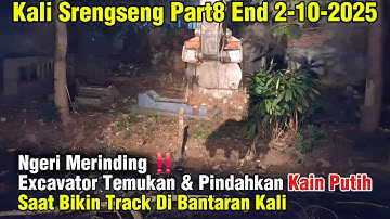 Merinding‼️ Excavator Temukan & Pindahkan Kain Putih Saat Bikin Track Di Bantaran Kali #dedimulyadi