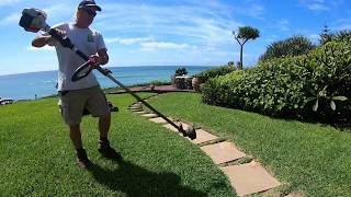 How to Edge Grass with a Line Trimmer String Trimmer Whipper Snipper Weed Wacker Eater