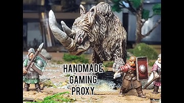 I sculpted a Woolly Rhino for my war games  part 4